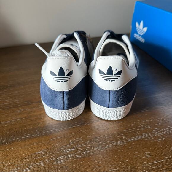 Adidas Unisex Navy Blue Gazelle Suede Sneakers- Size M6.5/W7.5 (Fits Like 8.5) - Picture 4 of 12